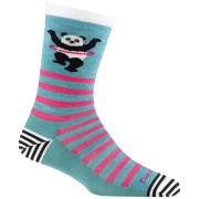 Dámske ponožky Darn Tough Animal Haus Crew modrá/ružová lagoon