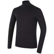 Pánsky rolák MOOA MerinoSilk Collar 160 čierna black melange