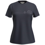 Dámske funkčné tričko Icebreaker W Mer 150 Tech Lite SS Tee Single Line C tmavomodrá Midnight Navy
