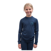 Detské funkčné tričko Sensor Merino DF Logo Up Deep Blue