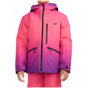 Detská zimná bunda 4F Technical Jacket F1199 Multicolour ružová Multicolour 3 Allover