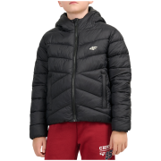 Chlapčenská zimná bunda 4F Down Jacket M0913 Deep Black čierna Deep Black
