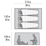 Prístrešok MSR Thru-Hiker Mesh House 3 V2