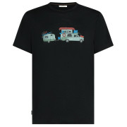 Pánske tričko Icebreaker Men Merino 150 Tech Lite SS Tee Transportage čierna Black