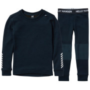 Detský funkčný set Helly Hansen K Lifa Merino Set Navy tmavomodrá 596 Navy