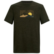 Pánske tričko Regatta Fingal tmavozelená DkKhakiMrl