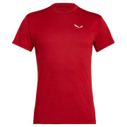 Pánske triko Salewa Puez Melange Dry M S/S Tee - tango red melange