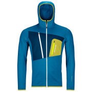 Pánska mikina Ortovox Fleece Grid Hoody M 2023 svetlomodrá Heritage Blue