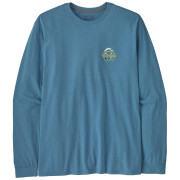 Pánske tričko Patagonia Long-Sleeved Great Waves Responsibili-Tee modrá Shore Blue