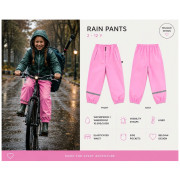 Detské nepremokavé nohavice DucKsday Rainpants Pink/em