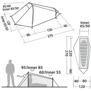 Ultraľahký stan Robens Arrow Head 1