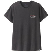 Dámske tričko Patagonia Women's Capilene® Cool Trail Shirt - Stratapeaks čierna Ink Black
