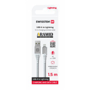 Kábel Swissten Aramid Reinforced USB / Lightning 1,5 m