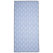 Rýchloschnúca osuška Regatta Printed Beach Towel modrá/biela