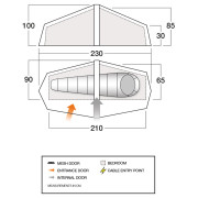 Ultraľahký stan pre 1 osobu Force Ten Helium UL 1 Air