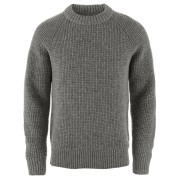 Pánsky sveter Fjällräven Övik Waffle Knit M sivá Grey