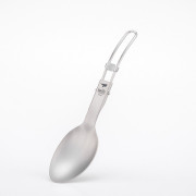 Lyžica Keith Titanium Folding Titanium Spoon sivá