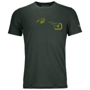 Pánske funkčné tričko Ortovox 185 Merino Logo Spray TS