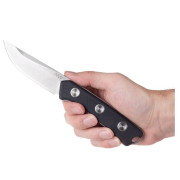 Nôž Acta Non Verba P200 Mk.II Stonewash, plain edge, leather sheath