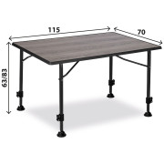 Stôl Brunner Linear Greywood 115