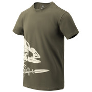 Pánske tričko Helikon-Tex T-Shirt (Full Body Skeleton) zelená Olive Green