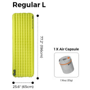 Nafukovacia karimatka Flextail TINY Sleeping Pad R03 AVS - Regular Long 196 cm