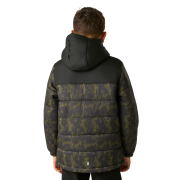 Detská zimná bunda Regatta Lofthouse Black/Distress Camo
