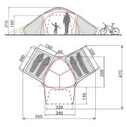 Rodinný stan pre 4 osoby Vaude Badawi 4P