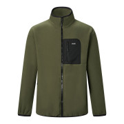 Pánska funkčná mikina Regatta Frankie Full Zip Fleece khaki DarkKhak/Blk