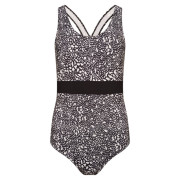 Dámske plavky Dare 2b Make Waves Swim čierna/biela BlackDot/Blk
