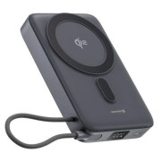 Powerbanka Swissten 10000 mAh Qi2 MagSafe power bank sivá