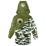 Detská softshellová bunda WAMU Khaki