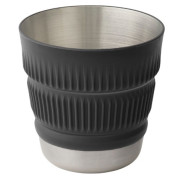Skladací hrnček Sea to Summit Detour Stainless Steel Collapsible Mug sivá Beluga Black