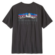 Pánske tričko Patagonia M's Fitz Roy Foothills T-Shirt čierna Ink Black