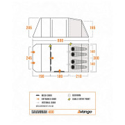 Rodinný stan Vango Savannah 400 Package
