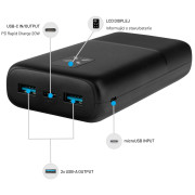 Powerbanka FIXED Zen 20 s LCD displejem