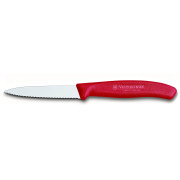 Nôž na zeleninu Victorinox vlnitý 8 cm červená