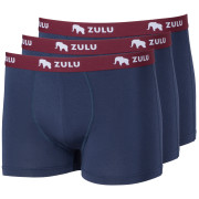 Pánske boxerky Zulu Bambus 210 3-pack modrá/červená navy/wine red