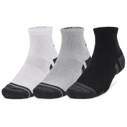 Sada ponožiek Under Armour Performance Tech 3pk Qtr sivá Mod Gray / White / Jet Gray