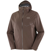 Pánska bunda Salomon Bonatti Waterproof Jacket M hnedá Coffee Bean