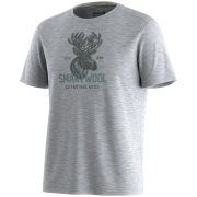 Pánske funkčné tričko Smartwool Men's Moose Mode Active Short Sleeve Gra sivá