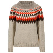 Dámsky sveter Dale of Norway Losna Fem Sweater béžová/červená Birch Melange Coffee