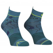 Pánske ponožky Ortovox Alpine Light Quarter Socks M modrá mountain blue