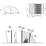 Rodinný stan pre 5 osôb Easy Camp Brimnes 5 Air