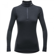 Dámske funkčné tričko Devold Duo Active Merino 205 Z.Neck čierna Black