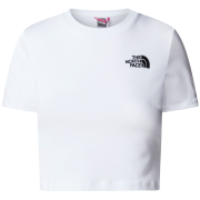 Dámske tričko The North Face Essential Cropped Slim Short Sleeve Tee biela TNF WHITE
