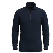 Pánske funkčné tričko Smartwool M Classic Thermal Merino Base Layer 1/4 Zip tmavomodrá DEEP NAVY