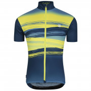 Pánsky cyklistický dres Dare 2b AEP Pedal S/S Jersey modrá/žltá
