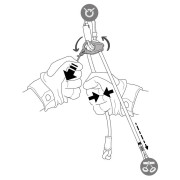 Dvojitá odsedávacia slučka Petzl Dual Connect Adjust