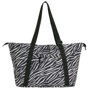 Plážová taška Regatta Boulder Tote čierna/biela Black White Zebra